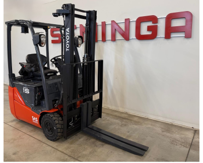 Electric forklift 11028 TOYOTA 8FBET15T. New battery 48 V / 360 Ah.